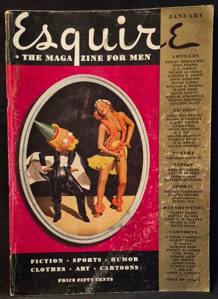 Item #012011 Esquire: The Magazine for Men -- January 1936. Ernest Hemingway