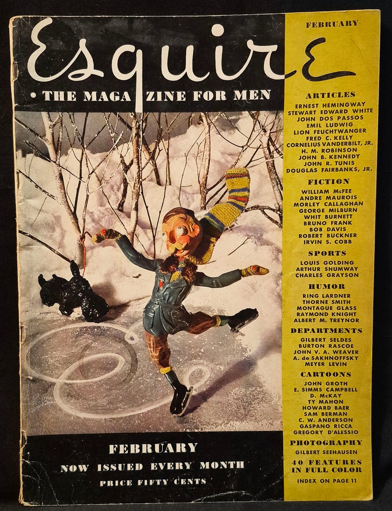 Item #012012 Esquire: The Magazine for Men -- February 1934. Ernest Hemingway.