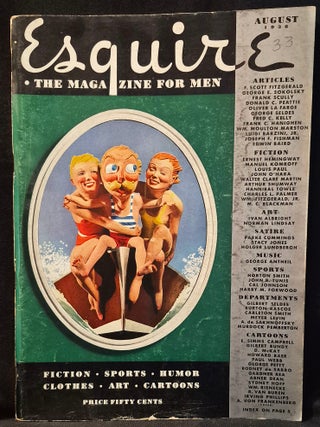 Item #012014 Esquire: The Magazine for Men -- August 1936. Ernest Hemingway