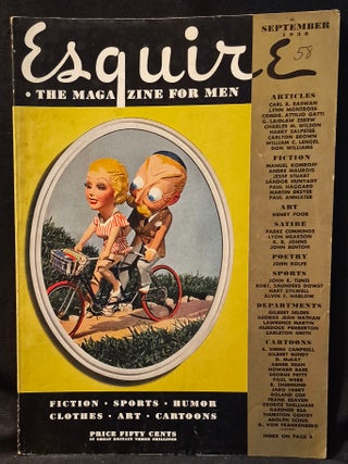 Item #012020 Esquire: The Magazine for Men -- September 1938. Alvin F. Harlow