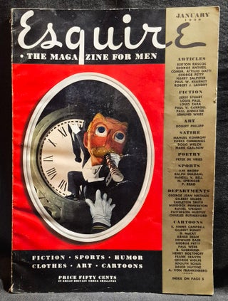 Item #012022 Esquire: The Magazine for Men -- January 1939. George Antheil