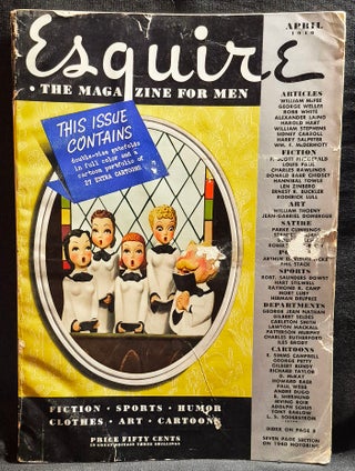 Item #012025 Esquire: The Magazine for Men -- April 1940. F. Scott Fitzgerald