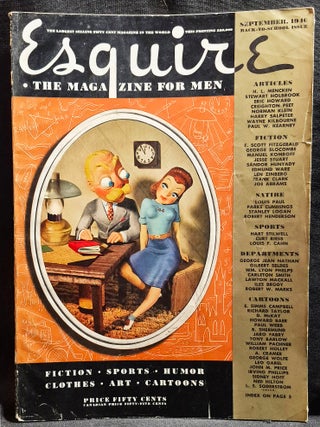 Item #012027 Esquire: The Magazine for Men -- September 1940. F. Scott Fitzgerald