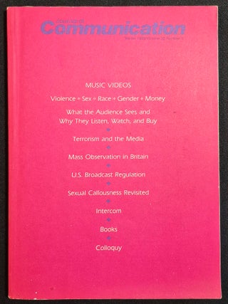 Item #012121 Journal of Communication -- Vol. 36:1 Winter 1986 [music videos