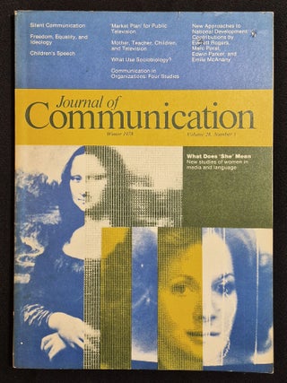 Item #012125 Journal of Communication -- Vol. 28:1 Winter 1978 [women in media and language